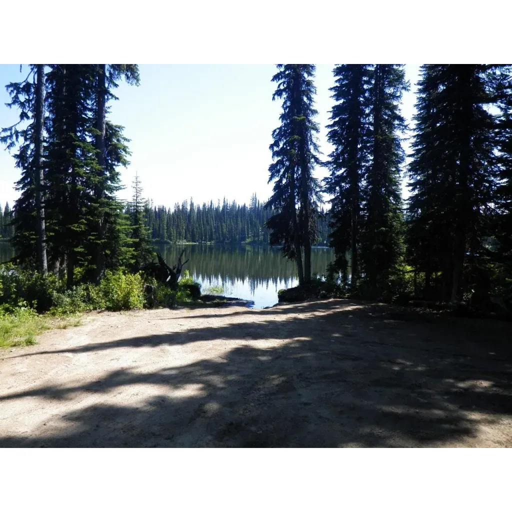 Sigalet Lake Recreation Site is a tranquil destination for nature lovers and angling enthusiasts alike. Set in a splendid outdoor landscape, the lake was enriched in 2017 with a generous stocking of 2000 Pennask Rainbow trout, creating an excellent fishing spot for both expert and novice anglers.

Visitors arriving during the warmer months will find that the site offers a scenic escape with a touch of winter's crispness, as light snow may grace the ground into the early summer, adding a unique charm to the lush surroundings. For those seeking to immerize themselves in the great outdoors, the accessible site by the boat launch provides a perfect spot. Here, guests are welcome to set up one or two tents, creating a cozy lakeside retreat.

The area is thoughtfully equipped with amenities such as a picnic table and fire ring at the ready, allowing guests to enjoy meals surrounded by the sound of lapping water and the rustle of the forest. The on-site outhouse is well-maintained, ensuring convenience and comfort for visitors.

Although parts of the dock have been reclaimed by nature, the site maintains its inviting allure and continues to be a picturesque point for launching boats onto the serene waters. Whether seeking the thrill of reeling in a prized catch or simply craving a peaceful escape into nature's arms, Sigalet Lake Recreation Site promises a memorable and rejuvenating outdoor experience. Description by ChatGPT.