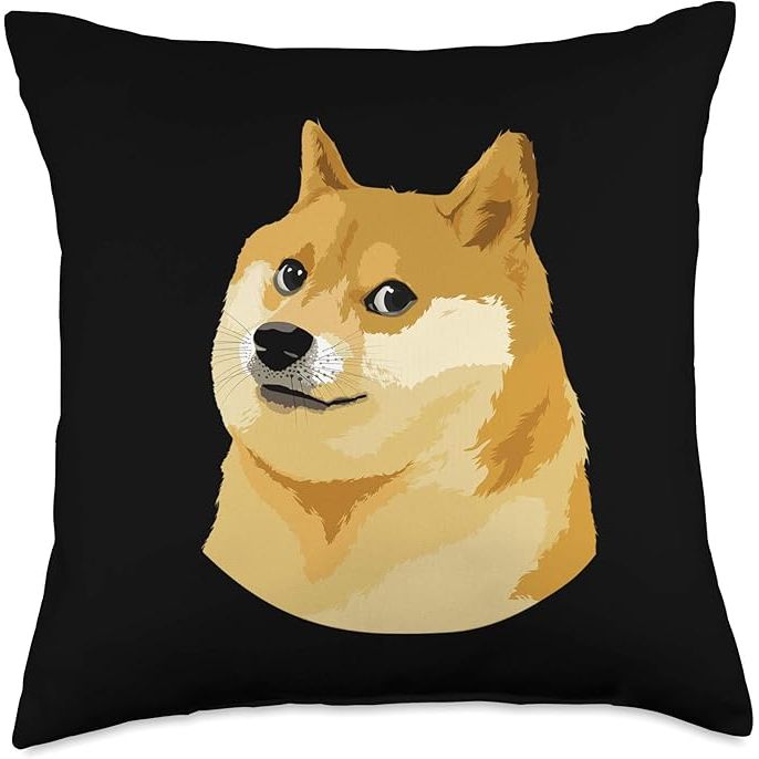 This double-sided dogecoin gift is a must-have for anyone who supports the popular cryptocurrency, dogecoin, or simply loves the adorable Shiba Inu breed. Made with 100% spun-polyester fabric, this pillow is a perfect addition to any dogecoin enthusiast's home decor.