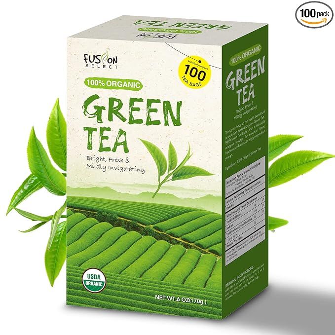 Fusion Select Organic Green Tea is a high-quality, organic green tea blend that offers a fresh and mild flavor profile. The tea is easy to brew and comes in convenient individual tea bags, making it perfect for on-the-go enjoyment or for sharing with guests.