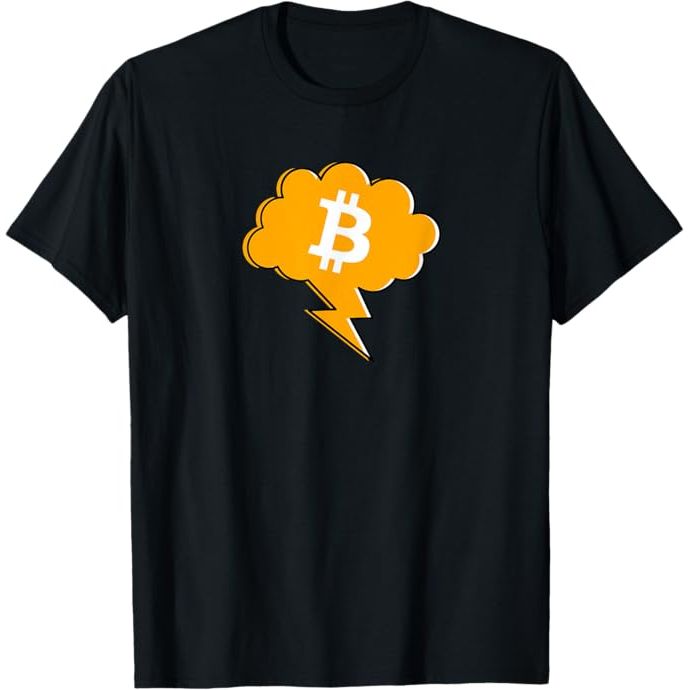 Bitcoin Feel The Lightning - Lightning Network - T-Shirt image