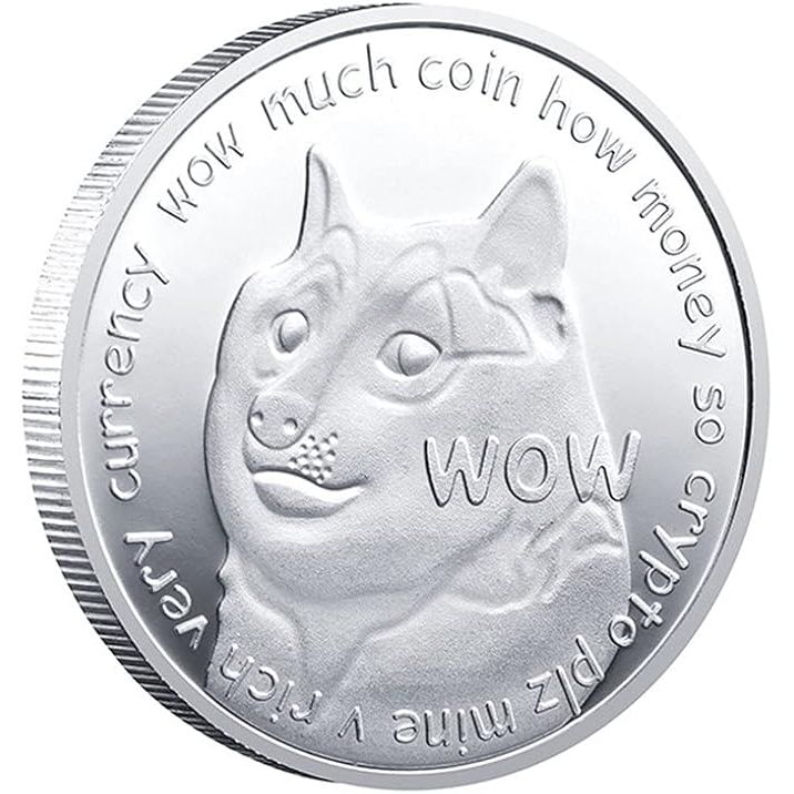 The Dogecoin Coins Commemorative 2021 New Collectors Gold Plated Doge Coins are a limited edition collectible coin featuring a color three-dimensional relief design. These gold-plated coins pay tribute to the popular cryptocurrency, Dogecoin, known for its friendly Shiba Inu meme-inspired mascot.