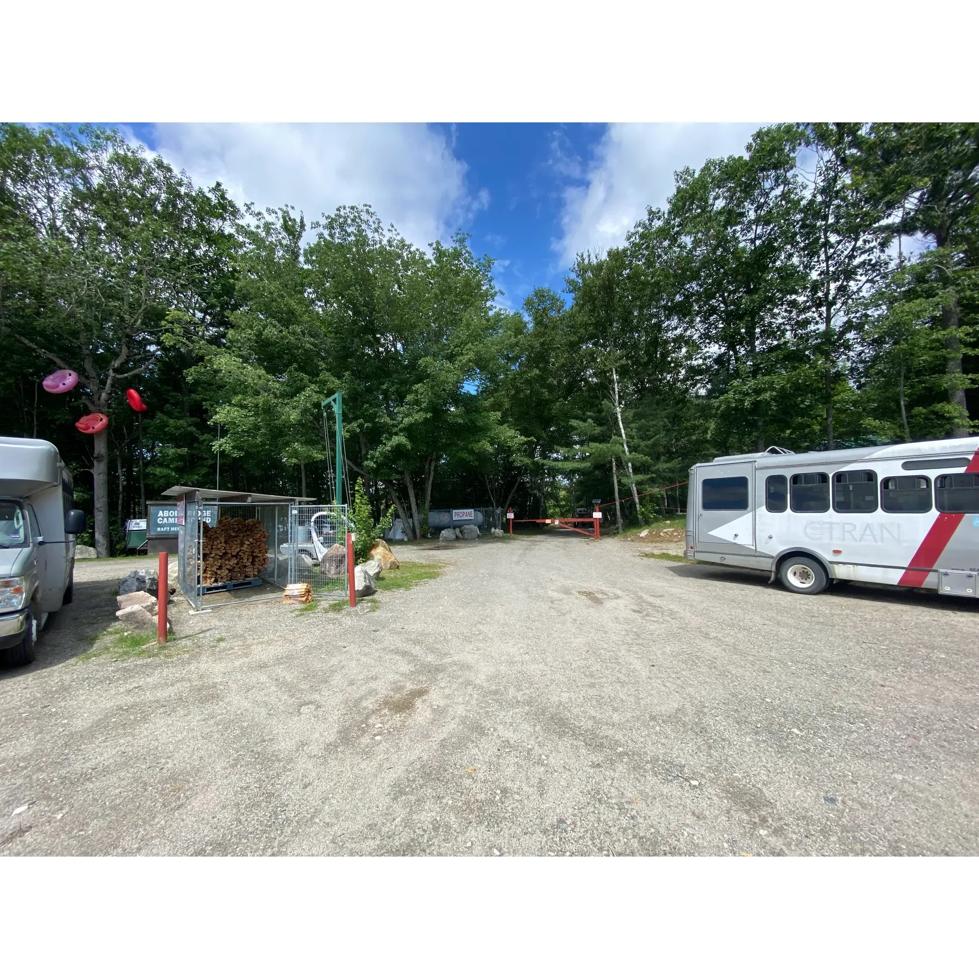 Abol Bridge Campground & Store emerges as a splendid retreat for nature aficionados, offering an immersive outdoor experience complementing the majesty of Katahdin and the serene ambiance of the encompassing river. Guests consistently commend the establishment for its friendly and accommodating staff, who are dedicated to ensuring an exceptional stay for all visitors.

The on-site store is a welcome oasis, reportedly well-stocked with a wide array of necessities that cater to the last-minute needs of campers. Patrons particularly appreciate the delicious array of ice cream flavors available, which serve as the perfect treat after a day of adventure. Additionally, the free breakfast included with your stay is a delightful touch that adds value to your experience at the campground.

Accommodations at Abol Bridge Campground & Store boast beautiful waterfront views, enhancing the allure of camping in this picturesque setting. The restroom and shower facilities are not only clean but are highlighted for contributing to a comfortable and refreshing stay.

For those with a proclivity for outdoor recreation, the campground's proximity to a multitude of hiking trails, including the renowned Appalachian Trail, and the availability of inner tube and kayak rentals, as well as shuttle services, make it an ideal basecamp for explorers. With these amenities, adventurers can effortlessly traverse the scenic beauty that surrounds this location.

Gastro offerings do not fall short, as the camp store's restaurant menu presents a pleasing diversity of dishes, ranging from light meals to hearty entrees, including vegetarian options. Guests rave about the quality and taste of the food served, which seems to match the premium experience of dining amidst such breathtaking natural surroundings.

Conclusively, Abol Bridge Campground & Store is portrayed as an awesome destination that thoughtfully combines convenience with the raw appeal of nature, creating a sought-after camping adventure that resonates well with enthusiasts eager to embrace the great outdoors. Description by ChatGPT.