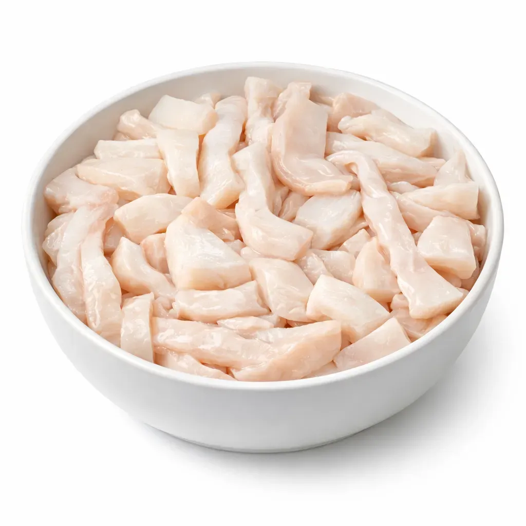 Experience a timeless tradition with Aged Muktuk, a cherished delicacy of Indigenous Inuit and Inuvialuit cuisine, created by carefully aging beluga whale blubber for a savory and culturally significant snack or part of traditional meals.