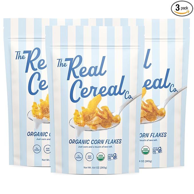 The Real Cereal Company prides itself on producing high-quality organic corn flakes cereal that is both delicious and healthy. This 3-pack of cereal is free from added sugars, making it the perfect choice for those looking to reduce their sugar intake.