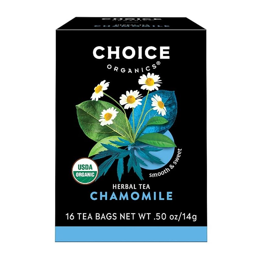 Choice Organics Organic Chamomile Tea is a high-quality herbal tea made from 100% organic chamomile flowers. This tea is caffeine-free, making it perfect for those looking for a caffeine-free alternative to traditional teas. Each box contains 16 compostable tea bags, allowing for easy brewing and disposal in an environmentally friendly manner.