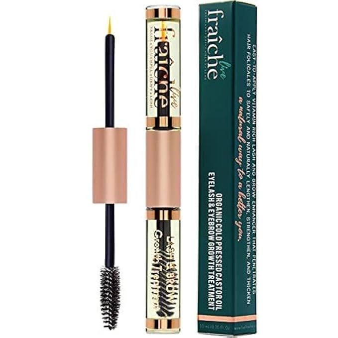 USDA Organic Castor Oil Lash Serum is a natural and organic eyelash growth serum made from cold-pressed castor oil. This premium eyelash treatment is designed to help nourish and condition your lashes, promoting thicker and fuller growth over time.