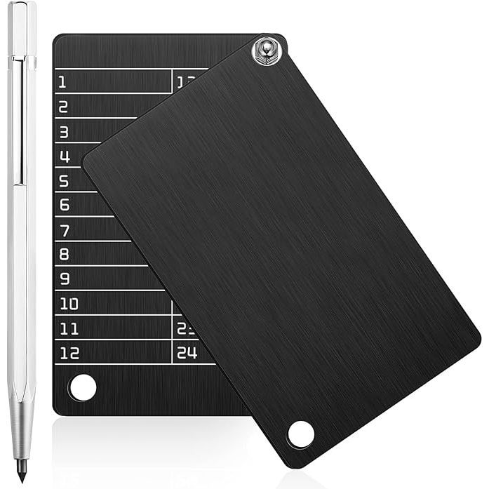 The 2 Pieces Steel Crypto Wallets and 1 Piece Metal Plate Marking Pen are essential tools for securely storing and backing up your cryptocurrency seeds. These wallets are made of durable steel, making them resistant to physical damage and tampering.