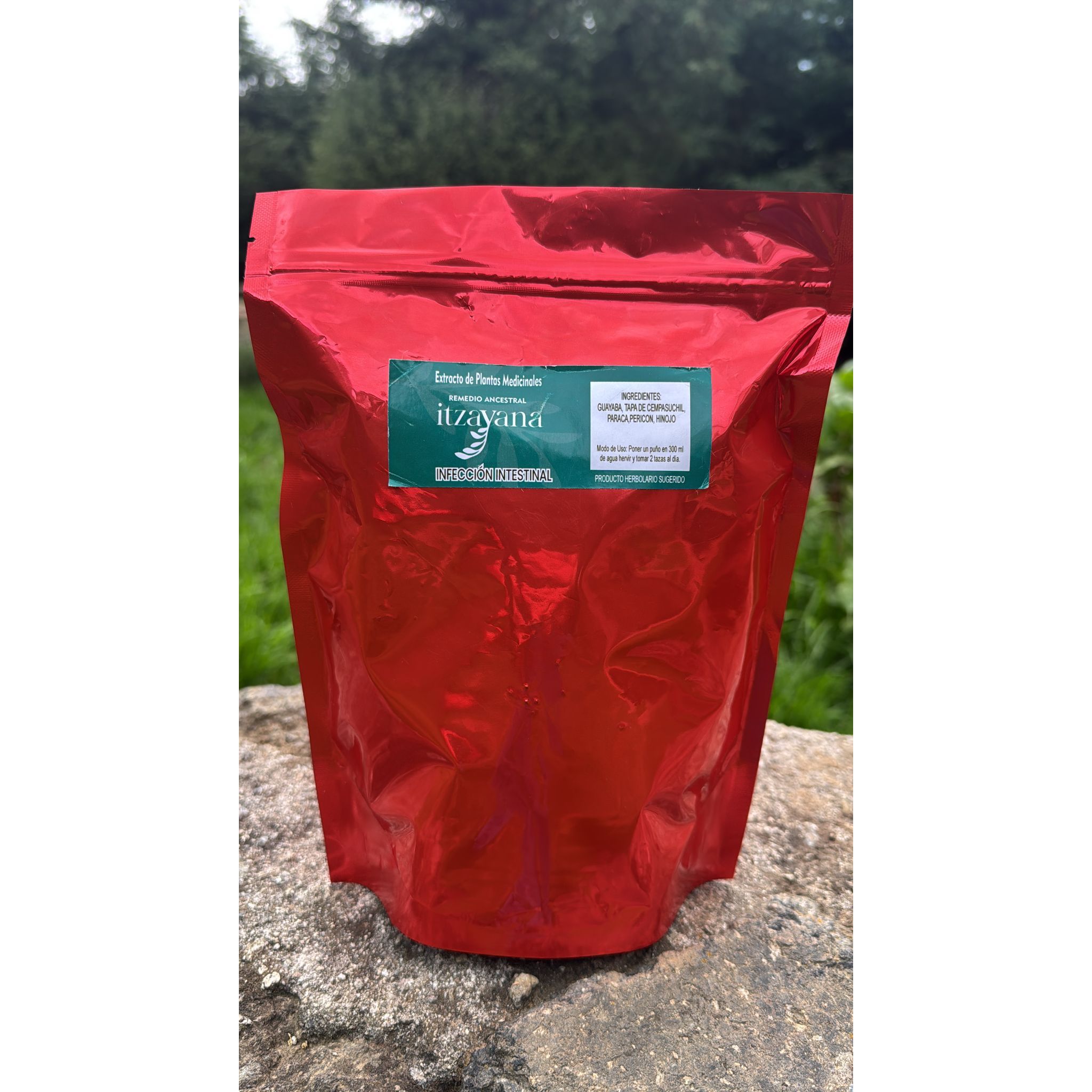 Discover the ITZAYANA infusion, an exquisite blend of natural ingredients designed to support your intestinal health. This formula is made with Mexican traditions that promote digestive well-being and help fight intestinal infections elegantly and effectively. Important: This product is not a medicine.