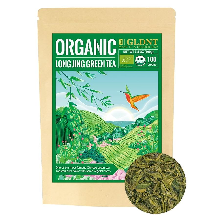 Indulge in the fresh and delicate taste of our USDA Certified Organic Longjing Tea. Made from hand-picked spring tea buds, this premium green tea boasts a toasty bean aroma and a refreshing brisk taste with a hint of sweetness in every sip.