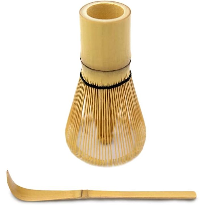 The Bamboo Whisk, known as Chasen in Japanese, is an essential tool used in the traditional preparation of matcha tea. Its special design allows for the smooth and frothy blending of powdered matcha with hot water. The whisk is typically made from bamboo, which is chosen for its durability, flexibility, and sustainability.