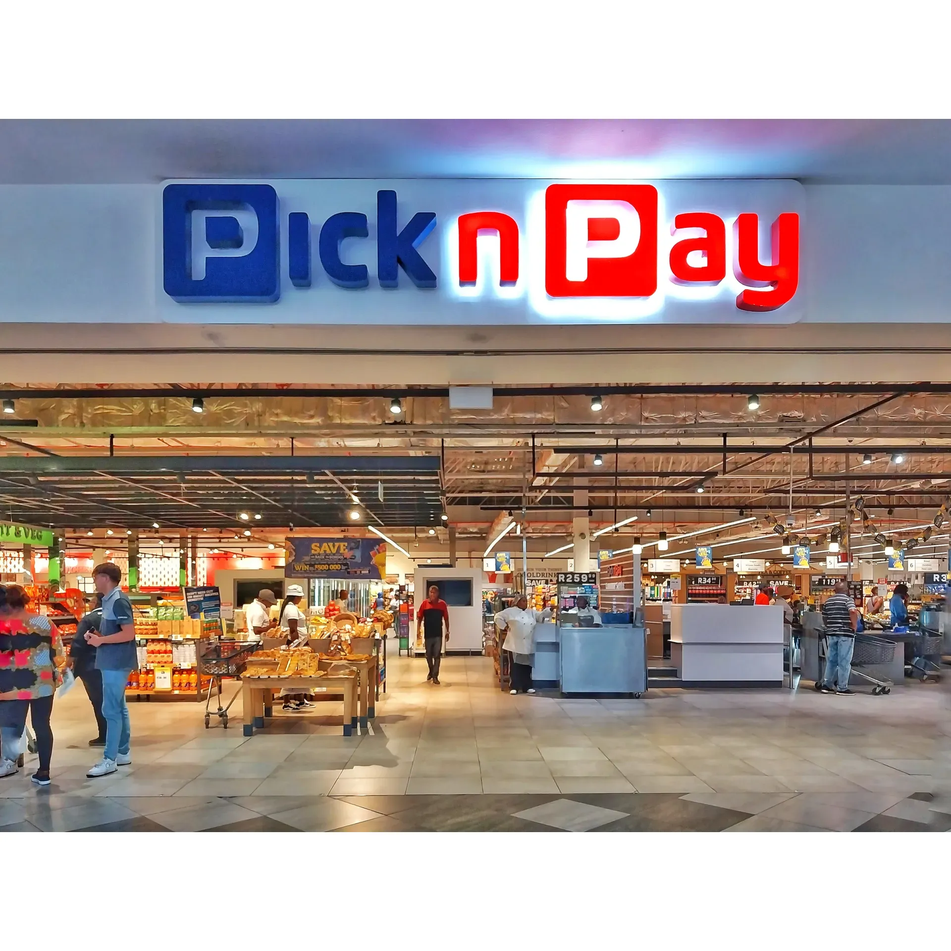 Pick 'n Pay in Vaal Mall stands out as a refreshingly spacious and modern shopping destination, drawing in customers with its beautifully updated look. Shoppers enjoy the ample room available to navigate between the tills and shelves, allowing for a comfortable and relaxed experience while picking out their groceries and essentials. The store boasts a friendly and warm atmosphere, with the delightful courtesy of cashiers who make each transaction a pleasant engagement. Appreciated for its generous layout and considerate renovation, Pick 'n Pay is committed to serving the community with an inviting ambiance and a focus on customer satisfaction. Whether placing an order for delivery or browsing the aisles in person, visitors are treated to a well-organized and welcoming environment that strives to cater to their needs with a personal touch. Description by ChatGPT.