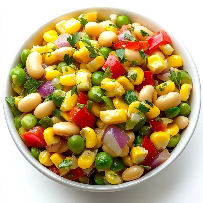 Succotash with Mixed Corn and Lima Beans is a traditional American dish that is both nutritious and flavorful, with a rich history tied to Native American cuisine. This side dish is a colorful medley of sweet corn and buttery lima beans, often cooked together with other vegetables like bell peppers, onions, and tomatoes.