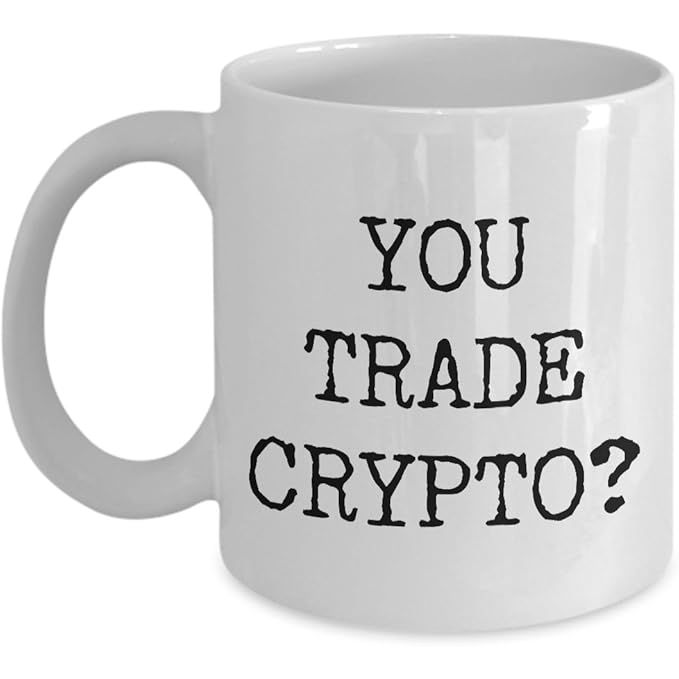 The Hollywood & Twine Crypto Geek Mug is a ceramic coffee cup designed for those who are involved in trading cryptocurrencies. The mug features a bold and eye-catching design with the words "You Trade Crypto?" printed on the surface, making it a perfect gift for anyone in the crypto community.