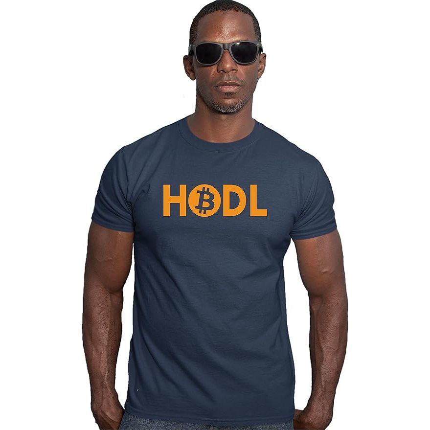 Go All Out Adult HODL Bitcoin Crypto Deluxe T-Shirt image