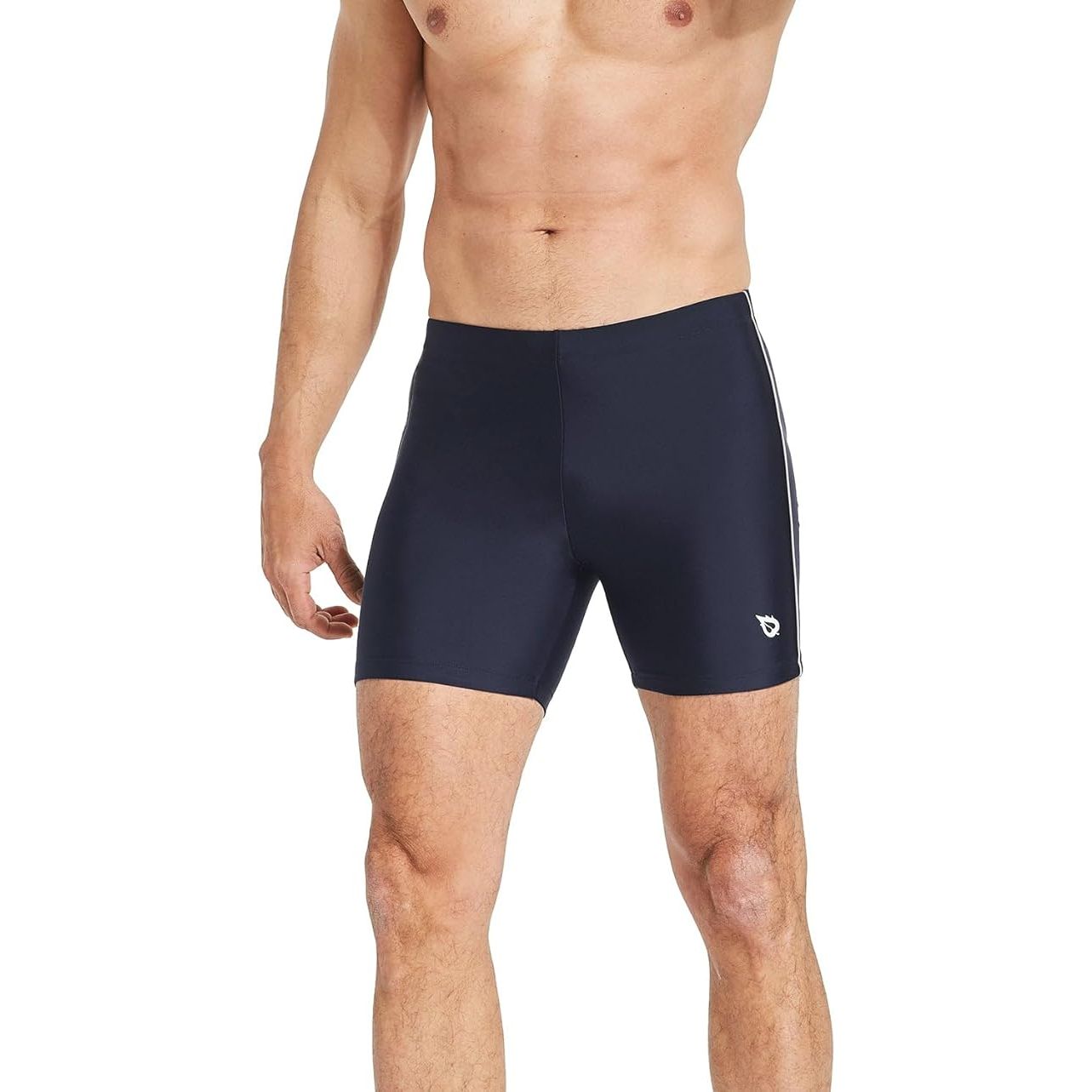 BALEAF Men's Athletic Swim Jammers are designed for competitive swimmers seeking a form-fitting swimsuit that offers support and compression in the water. These swim jammers feature a square leg design for a sleek and modern look, while the compression fabric helps reduce drag and improve performance in the water.