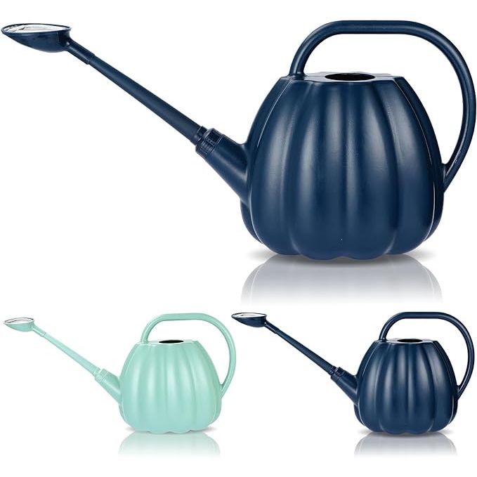 The 2.5 Gallon Watering Can is a versatile and practical tool for watering both indoor and outdoor plants. It features a large capacity, allowing you to water multiple plants without the need for frequent refills. The long spout and sprinkler head make it easy to reach plants in tight spots or hanging baskets, ensuring even and efficient watering.