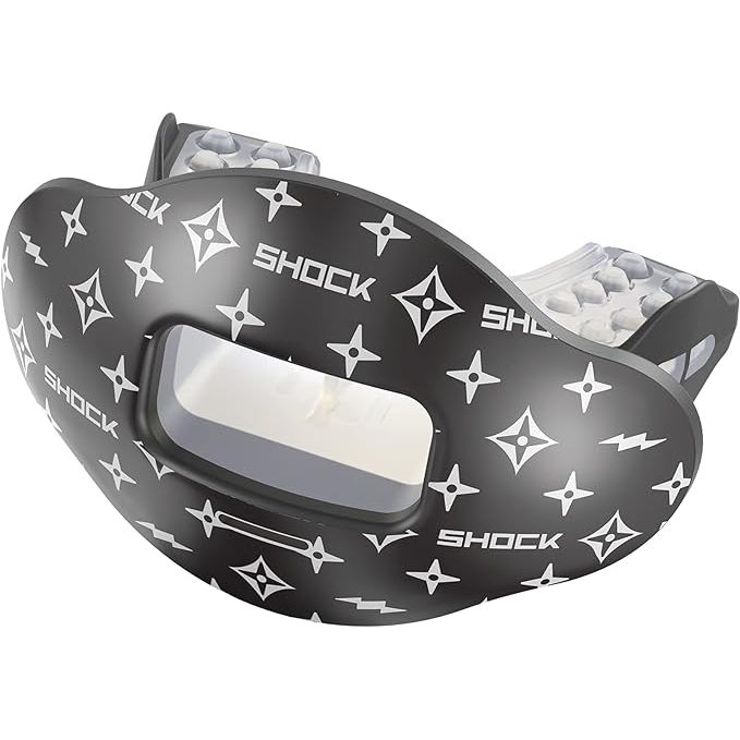 The Shock Doctor Max Airflow 2.0 Lip Guard is a mouthguard designed for both youth and adults participating in football. It features a wide opening mouthpiece to allow for better airflow and easier breathing during intense physical activity. The mouthguard is designed to fit One Size Fits All (OSFA) and comes with a helmet strap for added security and protection.

The Max Airflow 2.0 Lip Guard is constructed with high-quality materials to provide durable protection for the teeth, lips, and gums. It is also equipped with a shock-absorbing gel-fit liner to provide added comfort and protection against impacts. The mouthguard is latex-free, making it safe for those with latex allergies to use.

Overall, the Shock Doctor Max Airflow 2.0 Lip Guard is a reliable and breathable mouthguard suitable for football players of all ages. Its wide opening design and comfortable fit make it a popular choice for individuals seeking enhanced protection and performance on the field. Description by ChatGPT.