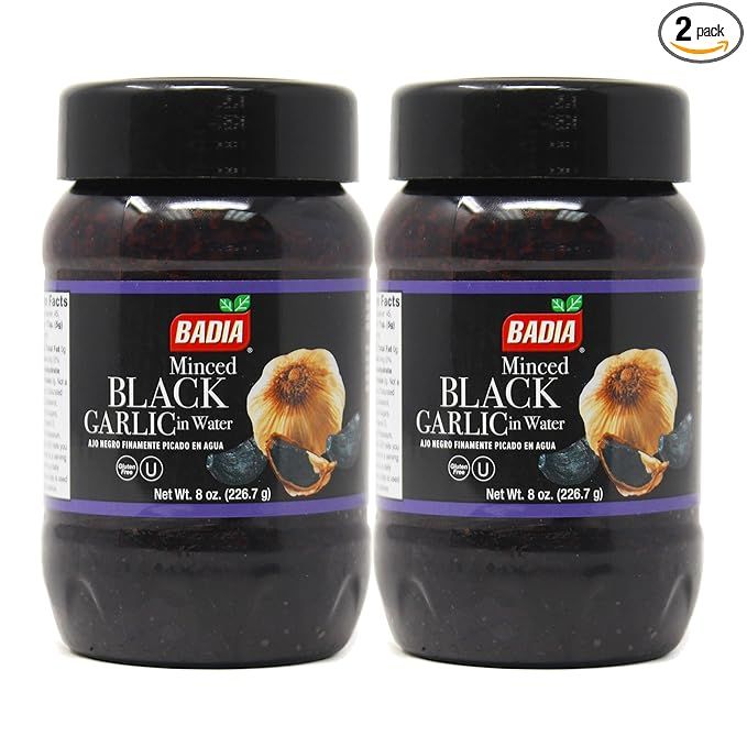 Discover the rich and unique flavor of black garlic with our 8 oz Minced Black Garlic in Water, offered in a convenient Palatize pack of two. This product brings a new dimension to your culinary creations, boasting a deep, savory-sweet flavor profile that can elevate any dish.