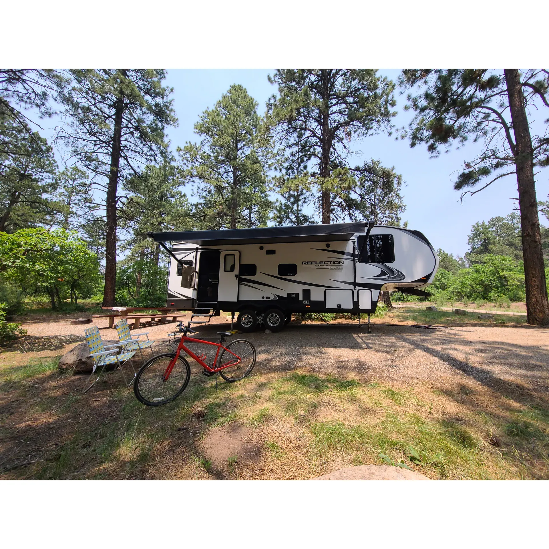 With its serene ambiance and welcoming atmosphere, Lower Hermosa Campground offers an exceptional outdoor experience for nature lovers and adventure-seekers alike. Here, campers can immerse themselves in the tranquil beauty of a flourishing ecosystem, cradled in a vibrant landscape of reinvigorated ponderosa pines and deciduous oaks showcasing the resiliency and renewal of nature.

Visitors to the campground are often greeted with warmth and enthusiastic assistance by the camp host, a friendly and caring individual who ensures a memorable and comfortable stay. Their helpful nature adds to the delight of the camping experience, further enhancing the community feel of Lower Hermosa Campground.

Outdoors enthusiasts will revel in the abundant hiking and mountain biking trails that surround the campground, offering miles of exploration through a grove of mature trees. Nature's cycles are on full display, presenting an educational and humbling backdrop as trekkers pass by areas of regrowth and regeneration following the natural occurrence of a forest fire, which allows for a new generation of trees to thrive.

The grounds themselves boast a pristine, well-maintained setting perfect for first-come campers, and also include trails suitable for biking and motorbike activities. The journey to this tranquil retreat involves a short passage over gravel roads, further enhancing the sense of escape and adventure upon arrival.

Visitors seeking a peaceful retreat will appreciate the campground's quiet environment. It's a tranquil haven free from the bustle of crowded spaces, offering the perfect setting for reflection and relaxation, with the inviting ambiance enhanced by the entertaining and delightful camp host.

For those planning a visit, it is advisable to come prepared, as the rustic charm of Lower Hermosa Campground includes the opportunity for self-sufficiency, with campers bringing their own water to ensure a comfortable stay. It is this blend of natural beauty, friendly service, and the great outdoors that makes Lower Hermosa Campground a highly recommended destination for anyone seeking out the best in camping experiences. Description by ChatGPT.