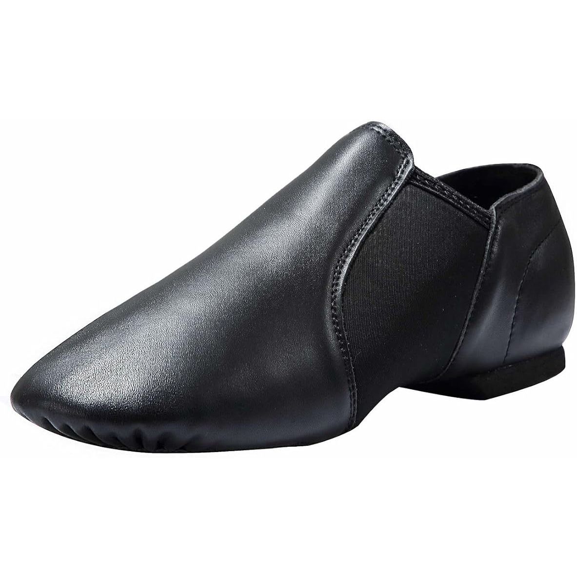 The Dynadans Women's Leather Upper Slip-on Jazz Shoe is a popular choice for dancers of all levels. Made with high-quality leather material, these shoes provide durability and comfort during long hours of practice and performances.