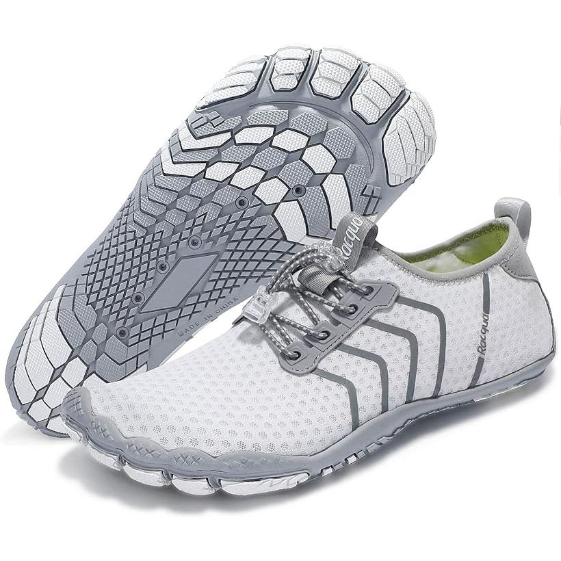 Racqua Water Shoes are designed for both men and women who enjoy various water activities such as swimming, surfing, hiking, and diving. These shoes are quick-drying and barefoot, providing maximum comfort and flexibility for a wide range of water sports.