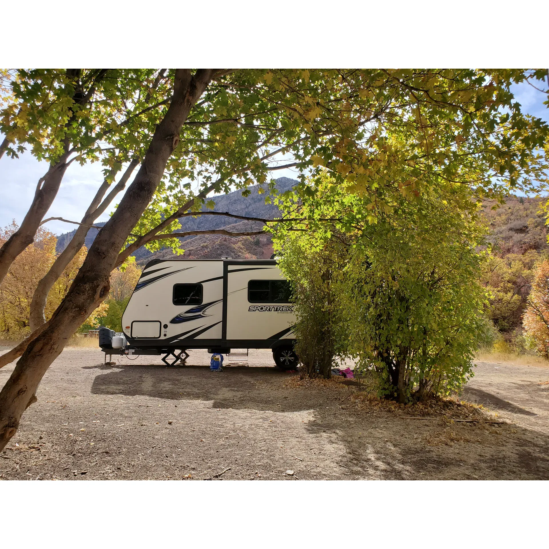 Chicken Creek Campground offers a tranquil oasis for outdoor enthusiasts looking to immerse themselves in the beauty of nature. This picturesque campground is a haven of serenity, welcoming guests and their furry companions, provided that pets are kept on a leash to maintain the peaceful environment for all visitors.

With spacious sites that cater to both tent campers and a limited number of RVs, the campground presents an opportunity for families to spread out and make the most of the great outdoors. Children will find joy in exploring the surrounding areas and riding their bikes along the scenic paths. The campground's natural landscape is enhanced by the delightful sounds of wild turkeys calling from across the creek, adding a touch of wilderness to the atmosphere.

Wildlife enthusiasts will appreciate the small fish teeming in the creek, which adds a layer of excitement for those interested in the local ecosystem. Meanwhile, several well-maintained pit toilets are available for visitor convenience, ensuring a comfortable stay.

Guests are encouraged to find the perfect spot among the trees to set up their tents, providing shelter from the occasional gusts of wind that can sweep through the campground at night. Surrounded by very pretty panoramas, Chicken Creek Campground is a beloved destination for those seeking a quiet refuge... especially outside of deer hunting season, when the natural calm of the area is at its peak.

Whether you're gazing at the stars in the clear night sky, sharing stories around a campfire, or simply soaking up the peaceful ambiance, Chicken Creek Campground promises a memorable experience for all who visit. Description by ChatGPT.