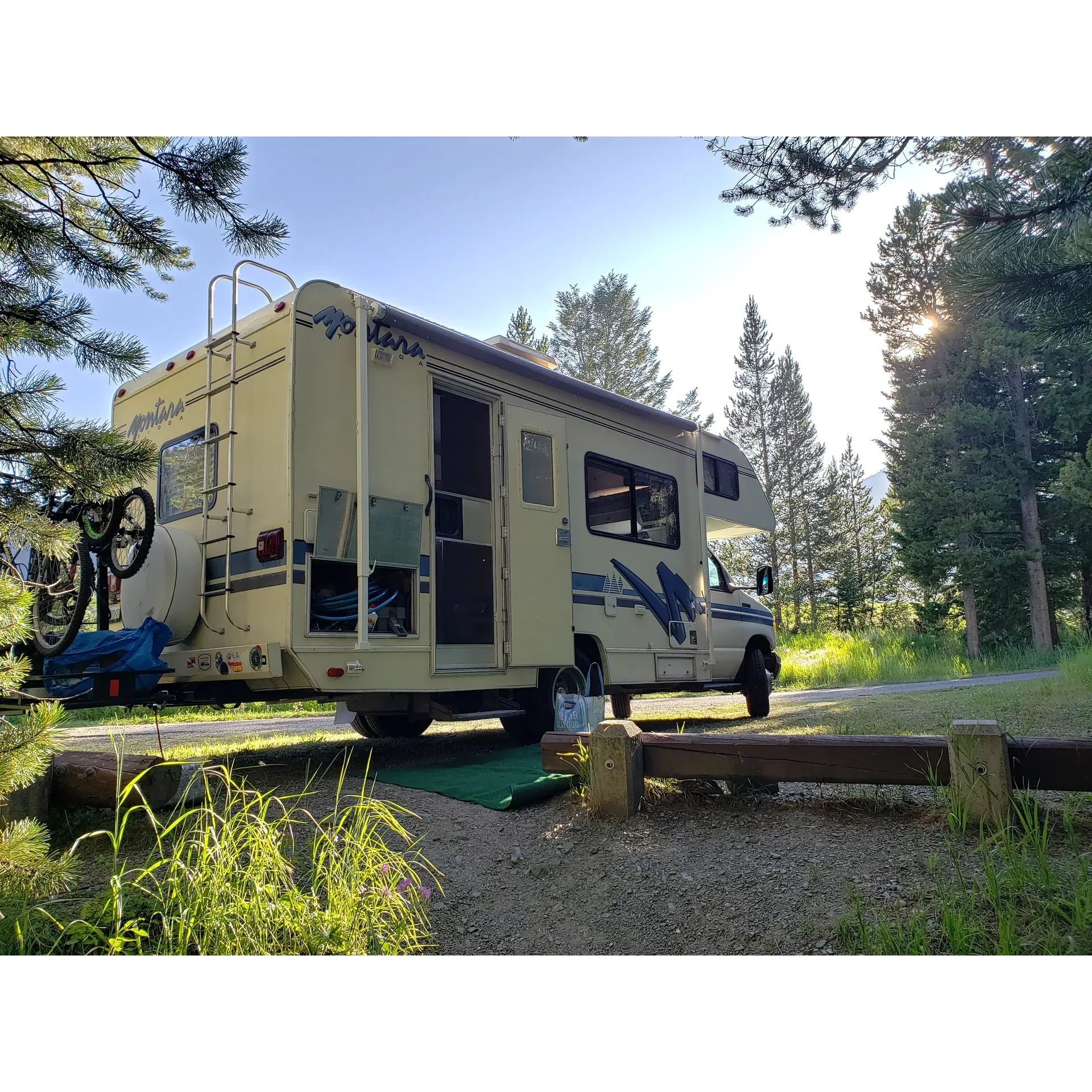 Beaver Creek Campground offers a tranquil haven for outdoor enthusiasts and campers seeking a serene getaway. This idyllic destination is renowned for its peaceful environment, providing a perfect escape from the hustle and bustle of everyday life. The campground is a haven for tent users who delight in the simplicity and charm of nature-focused camping experiences.

Campers frequently compliment the helpfulness and hospitality of the camp hosts who ensure a welcoming atmosphere and maintain the cleanliness of the facilities. The restrooms, including pit toilets, are kept in pristine condition, reflecting the campground's commitment to cleanliness and guest comfort.

The setting of Beaver Creek Campground is picturesque, surrounded by vibrant natural beauty with plenty of hiking and horse trails for visitors to explore. The presence of wildlife adds to the adventurous spirit of the campground, allowing guests to immerse themselves in the wilderness while maintaining a comfortable distance from the fauna.

Seclusion is a celebrated feature here, as some sites are tucked away offering privacy and a sense of being at one with nature. The campground's position away from the main thoroughfare ensures that the tranquility of the area is preserved, leading to quiet days and cool, restful nights—even in the heat of mid-summer.

Visitors looking for a more dispersed camping experience will find Beaver Creek Road satisfies their desires. Just a stone's throw from the main highway, this road winds up a hill to reveal hidden campsites that promise a more secluded retreat, for those who seek it.

Environmental responsibility is taken seriously at Beaver Creek Campground, as it operates on a 'pack in, pack out' policy to maintain the pristine condition of the natural surroundings. Campers are encouraged to respect the environment, leaving no trace behind.

Furthermore, the campground's proximity to West Yellowstone makes it an excellent base for those looking to explore the famed national park. Only 30 minutes away, guests can enjoy the convenience of nearby attractions while still savoring the seclusion and beauty of Beaver Creek.

The sites are well-spaced out, enhancing the feeling of privacy and providing ample room for relaxation and enjoyment. Guests can take pleasure in walking the campground loops at varying elevations for light exercise within the confines of the campgrounds, promoting a healthy and engaging outdoor experience.

Overall, Beaver Creek Campground is celebrated by its visitors for its outstanding natural beauty, conscientious maintenance, quietude, and the wonderful sense of peace it offers to all guests who choose to stay. Description by ChatGPT.