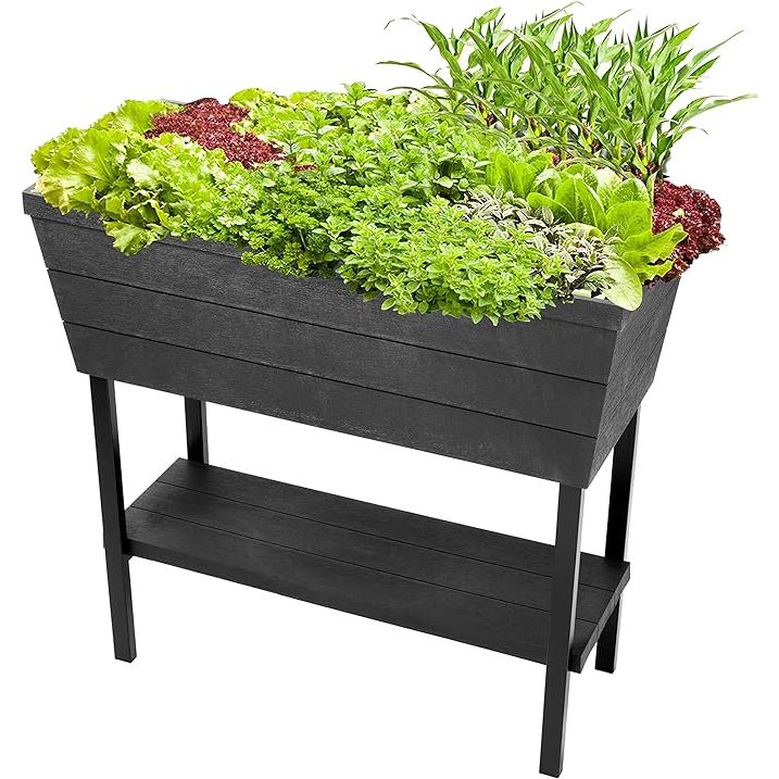 The Keter Urban Bloomer 12.7 Gallon Raised Garden Bed is a compact and durable solution for gardening in small spaces. The raised design allows for easy access to plants without having to bend over, making it ideal for those with limited mobility.