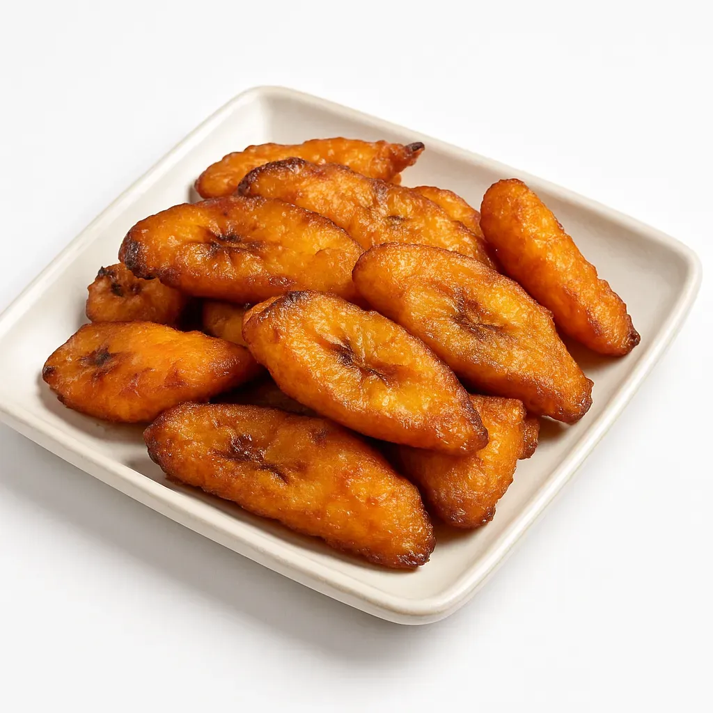 Fried Sweet Ripe Plantains, a delightful and gluten-free dish that showcases the caramelized sweetness of ripe plantains, popular in Puerto Rican cuisine.