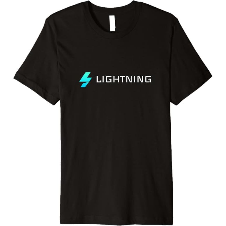 Lightning Coin Cryptocurrency Light crypto Premium T-Shirt image