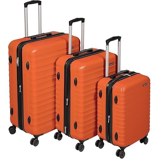 The Amazon Basics 3-Piece Luggage Set is a durable and versatile choice for travelers. The set includes three hardshell suitcases in sizes 21 inches, 26 inches, and 30 inches, providing options for different trip lengths. Made with a scratch-resistant surface, the luggage is built to withstand the wear and tear of travel.