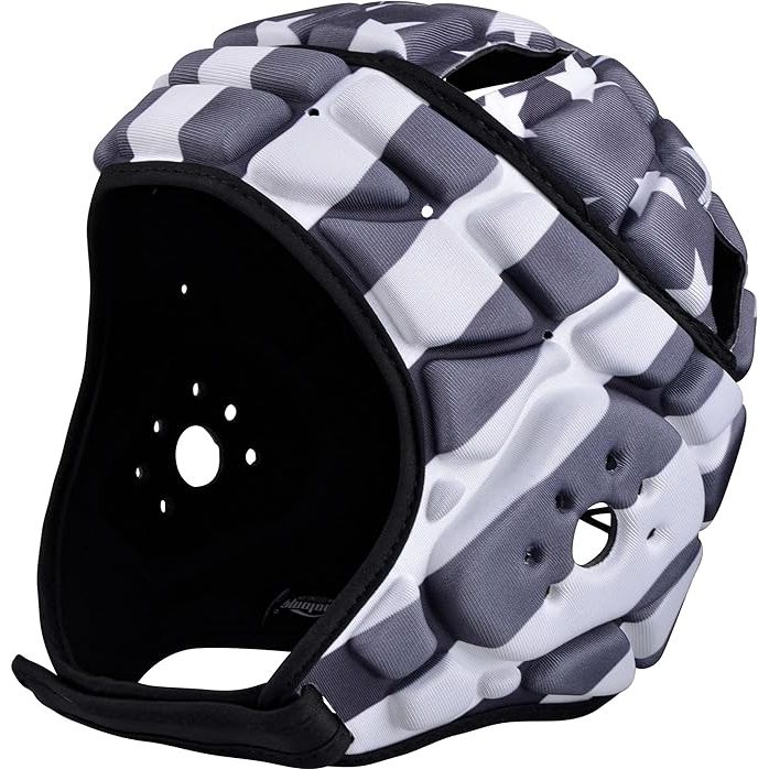 The COOLOMG Soft Shell Flag Football Helmet is designed to provide protection for youth, kids, and adults playing contact sports such as flag football, rugby, and soccer. The helmet features a soft shell and padding that helps absorb impact and reduce the risk of head injuries during gameplay.