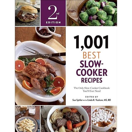 Indulge in an array of slow-cooked culinary delights with 1,001 Best Slow-Cooker Recipes, your definitive guide to effortless home cooking. Authored by renowned culinary experts Linda R. Yoakam and Sue Spitler, this must-have recipe collection offers an impressive range of savory stews, tempting casseroles, soothing soups, and even decadent desserts. Designed with the busy home chef in mind, each recipe boasts clear instructions that streamline the cooking process, making sumptuous meals accessible to everyone—regardless of your schedule.

Elevate your slow-cooking game with invaluable insights nestled within the pages of this expansive cookbook. Discover the secrets to transforming traditional dishes into slow-cooked sensations, and learn how to coax maximum flavor from your ingredients with little to no fuss. 1,001 Best Slow-Cooker Recipes doesn't just compile recipes; it imparts wisdom from countless hours of testing and refining, ensuring that each dish is not only delicious but attuned to your health and nutritional needs. Plus, with an array of international flavors and options suited for various dietary requirements, this compilation is a versatile tool for any culinary enthusiast.

Don't just cook—create sensory experiences that linger. 1,001 Best Slow-Cooker Recipes is the quintessential companion for novice cooks and skilled slow-cooker aficionados alike, promising a treasure trove of meals that will dazzle your palate and impress at any dining table. Make this cookbook the cornerstone of your kitchen library, and bask in the ease and enjoyment of crafting exquisite, chef-quality meals that make every dinner an occasion to savor.