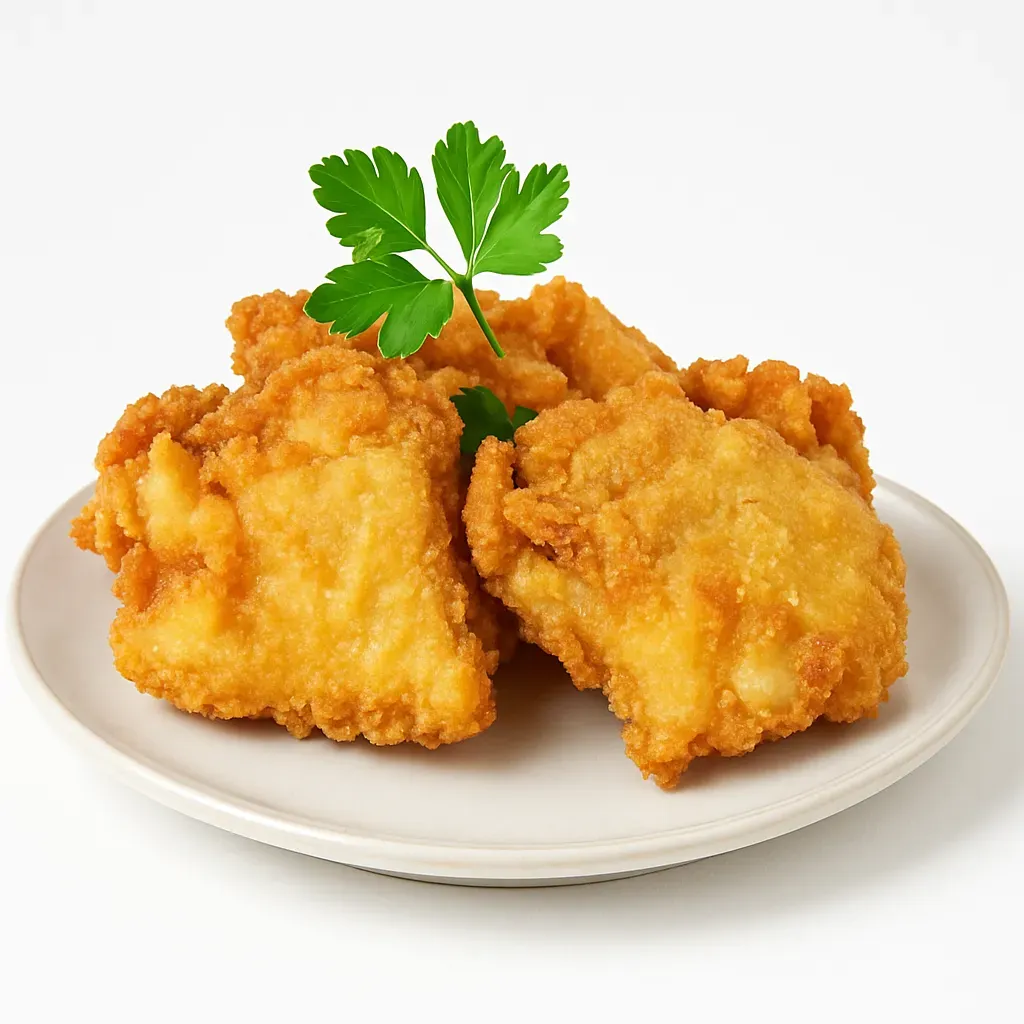 Experience the flavors of Austrian comfort food with crispy and tender fried chicken, marinated in buttermilk and spices, and deep-fried to golden perfection.