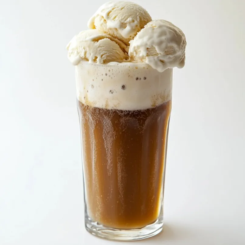 The Classic Root Beer Float is a nostalgic American beverage-dessert that takes you back to the days of soda fountains and diners. It is incredibly simple to make, requiring just two key ingredients – vanilla ice cream and root beer.