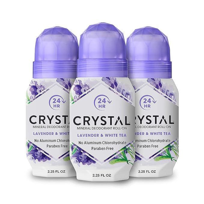 CRYSTAL Aluminum Free Mineral Deodorant Roll-On is a natural and effective deodorant suitable for both women and men. The Lavender & White Tea scent provides a refreshing and calming aroma that lasts up to 24 hours.
