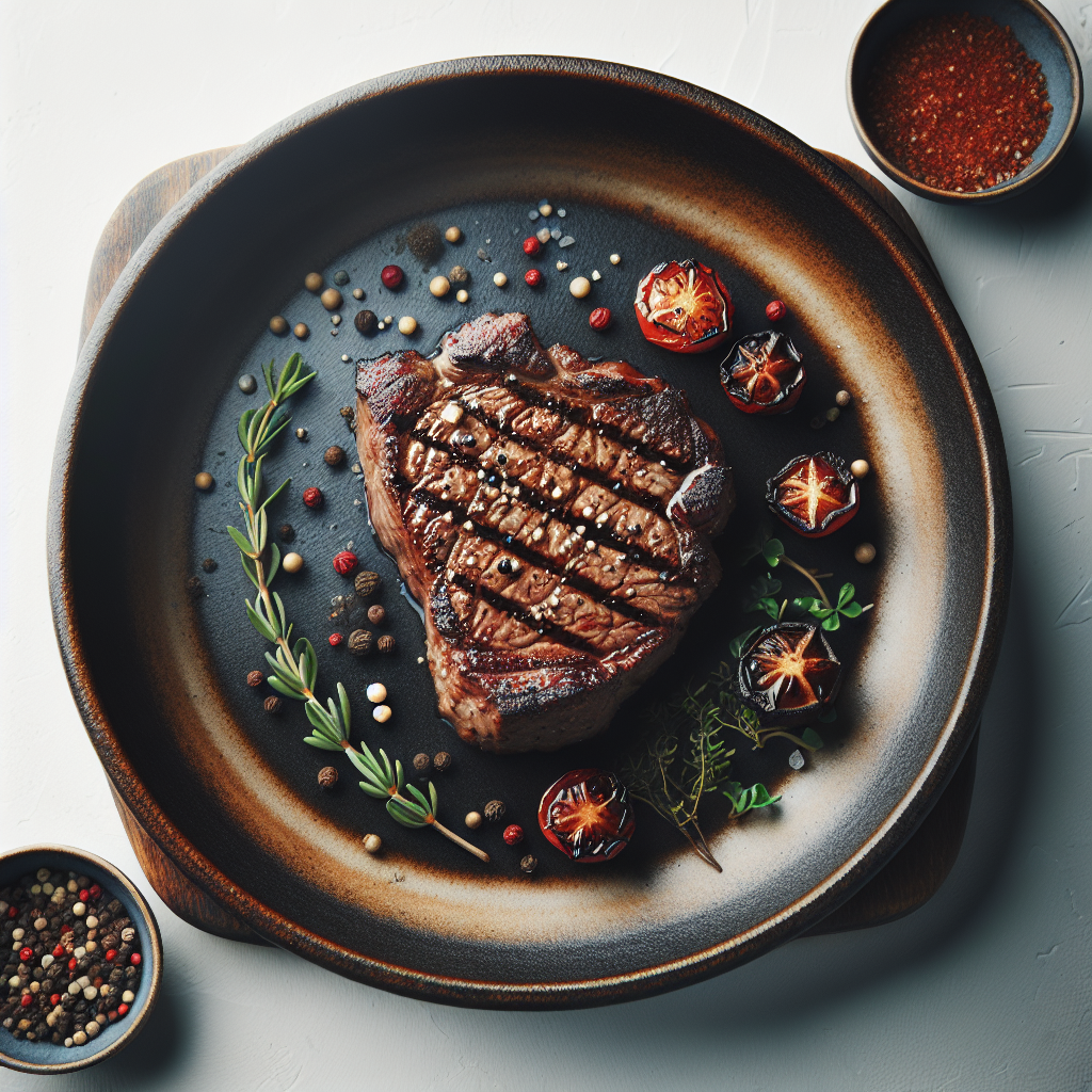 This Alberta Beef Steak recipe features the finest quality beef from Alberta, known for its rich flavor and tenderness. The steak is seasoned with a blend of salt, pepper, and optional herbs for added taste, then grilled to perfection over high heat.