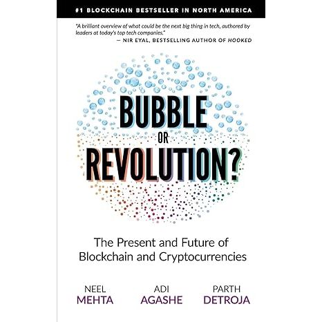 "Bubble or Revolution? The Future of Bitcoin, Blockchains, and Cryptocurrencies" is a book written by renowned author Andreas M. Antonopoulos. The book discusses the rise of Bitcoin and other cryptocurrencies, as well as the impact of blockchain technologies on the financial world and beyond. Antonopoulos explores the disruptive potential of cryptocurrencies and how they are transforming the way we handle financial transactions and digital security.

The author examines whether Bitcoin is a speculative bubble or a technological revolution that will fundamentally change how we use money. Antonopoulos analyzes the challenges and opportunities that cryptocurrencies face in the future and provides valuable insights on how individuals and institutions can prepare for this paradigm shift. With an accessible and informative approach, "Bubble or Revolution?" is an essential read for those seeking to understand the role of cryptocurrencies in the current and future economic landscape. Description by ChatGPT.