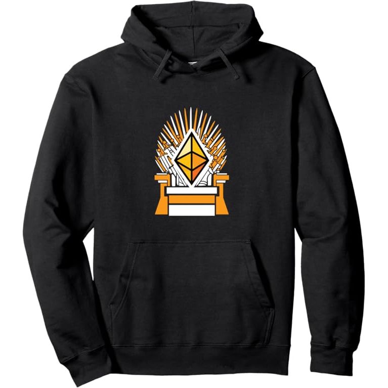 Crypto Throne Cryptocurrency Bitcoin-Ethereum-Litecoin DeFi Pullover Hoodie image