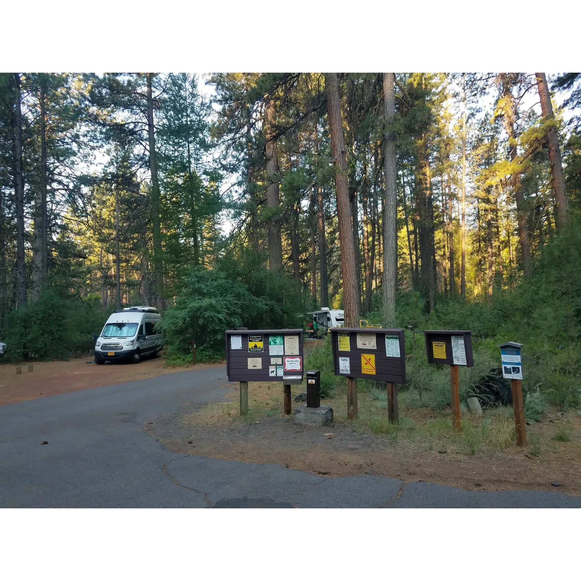 Gorge Campground offers a serene and picturesque retreat for nature enthusiasts seeking a traditional outdoor experience. It is the favorite destination for many returning visitors, some of whom have cherished the grounds for over three decades, highlighting the enduring appeal of this tranquil escape.

Perfectly suited for both RV adventurers favoring a dry camping venture and tent-goers eager for an authentic stay under the stars, Gorge Campground provides ample and spacious sites to accommodate the needs of all its guests. While the camp does not feature drinking water facilities, the nearby convenience of neighboring grounds allows for a quick and easy refill of water jugs, ensuring hydration needs are comfortably met.

Boasting a prime location right by the scenic river, guests are treated to breathtaking views and a symphony of natural sounds provided by the flowing waters. The proximity to the river also means that fishing enthusiasts can indulge in their pastime, with certain times of the year being particularly rewarding for a great catch, all while being surrounded by a family-friendly atmosphere.

Visitors to Gorge Campground appreciate the well-maintained amenities that include garbage service, accessible toilets, and waste water disposal—ensuring a comfortable stay while maintaining the rustic charm of the outdoors. The shaded sites, some offering river frontage, promise a respite from the sun and a cozy nook in the great outdoors.

The intimate setting of this first-come, first-serve campground creates a sense of community and exclusivity. Its nearby proximity to other campgrounds—Pine Rest Campground, Smiling River Campground, Allingham Campground, and Camp Sherman—opens up a world of exploration and camaraderie among campers.

With decent spacing and a sense of privacy, Gorge Campground is a cherished getaway for those seeking to commune with nature while enjoying the comforts and light conveniences of a well-established camping spot. It's a place where memories are made and the simplicities of nature are celebrated amidst the stunning backdrop of the Metolius River. Description by ChatGPT.