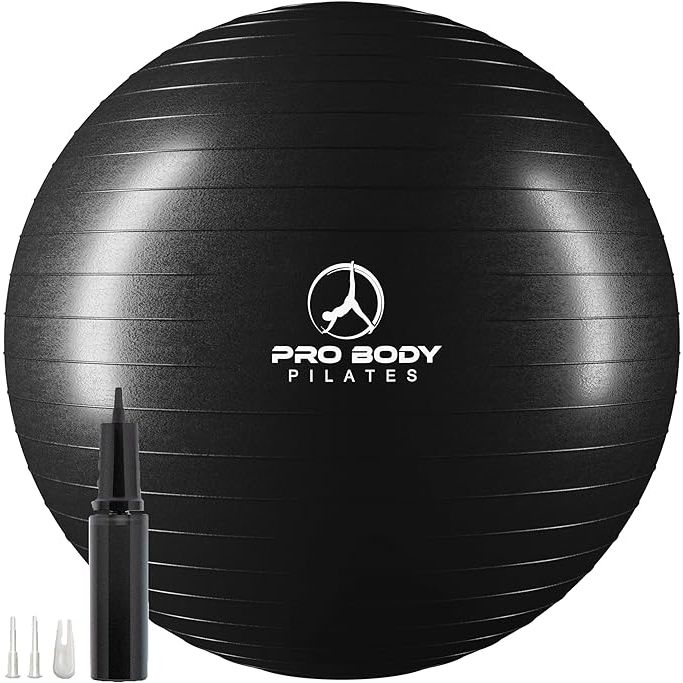 The ProBody Pilates Ball Exercise Ball is a versatile fitness tool designed to improve strength, balance, and flexibility. The stability ball comes in multiple sizes, making it suitable for a variety of exercises and fitness levels.