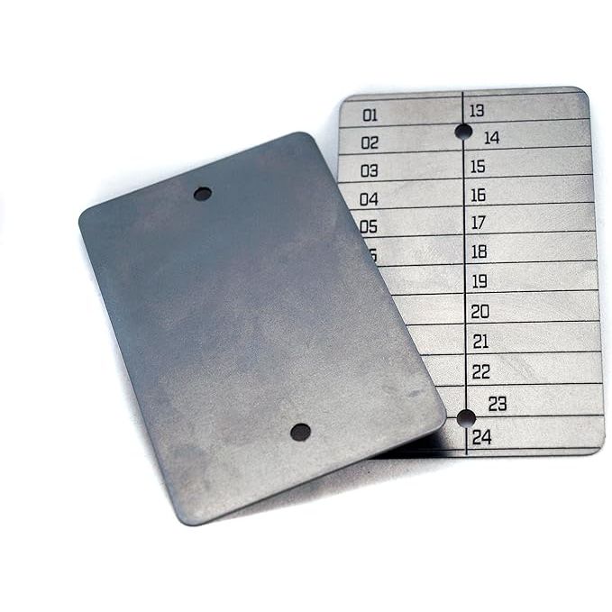 A Titanium Cryptocurrency Card Sized Seed Hardware Plate is a compact and durable solution for securely storing the seed phrase used to access your cryptocurrency wallet. These plates are made of titanium, which is known for its strength and resistance to corrosion, making it an ideal material for long-term storage of sensitive information.