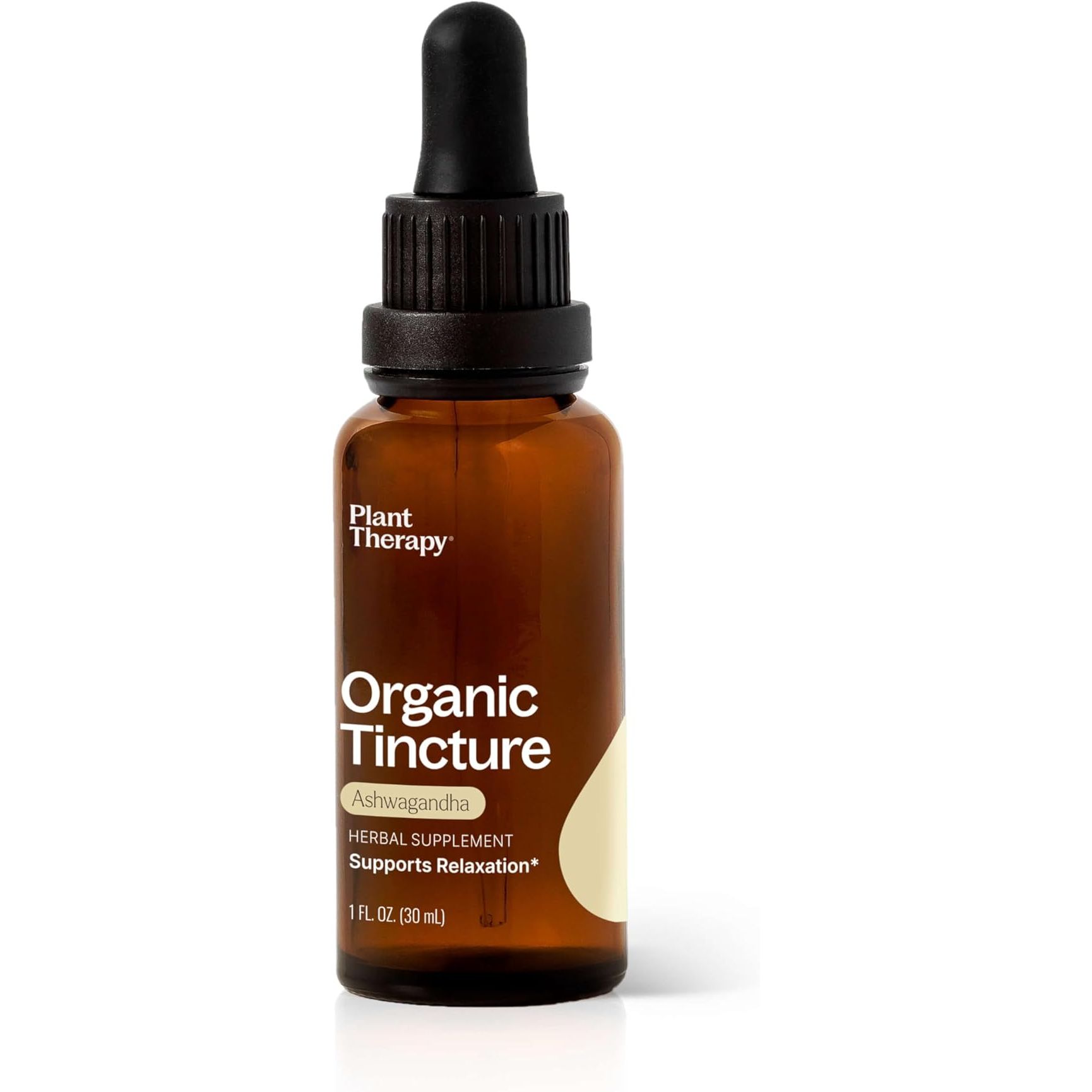 Plant Therapy's Organic Ashwagandha Root Herbal Supplement Tincture is a natural and effective way to support relaxation, rejuvenation, and immune health. This liquid supplement comes in a 30 mL (1 oz) bottle, making it convenient and easy to use.