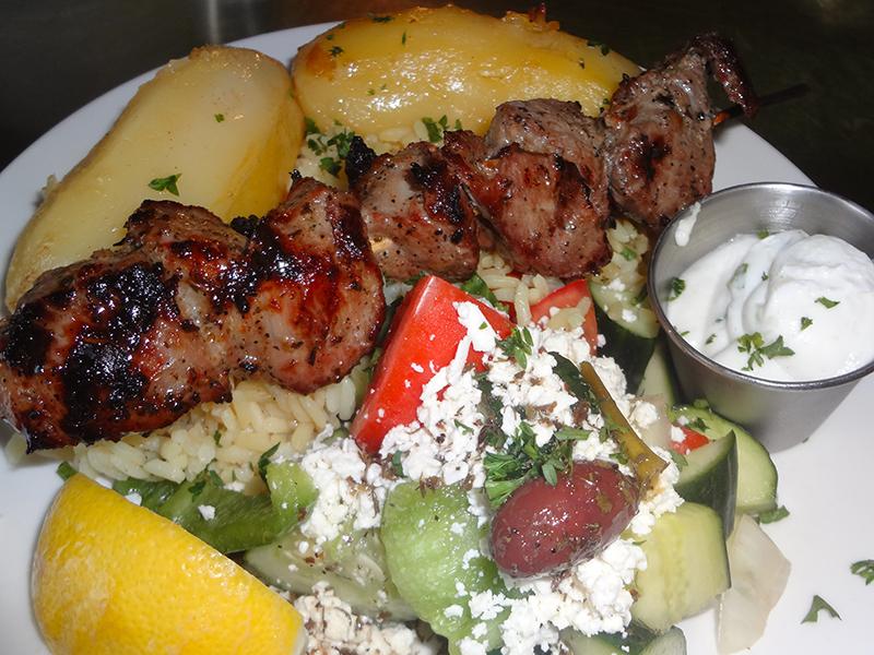 1 Lamb Souvlaki