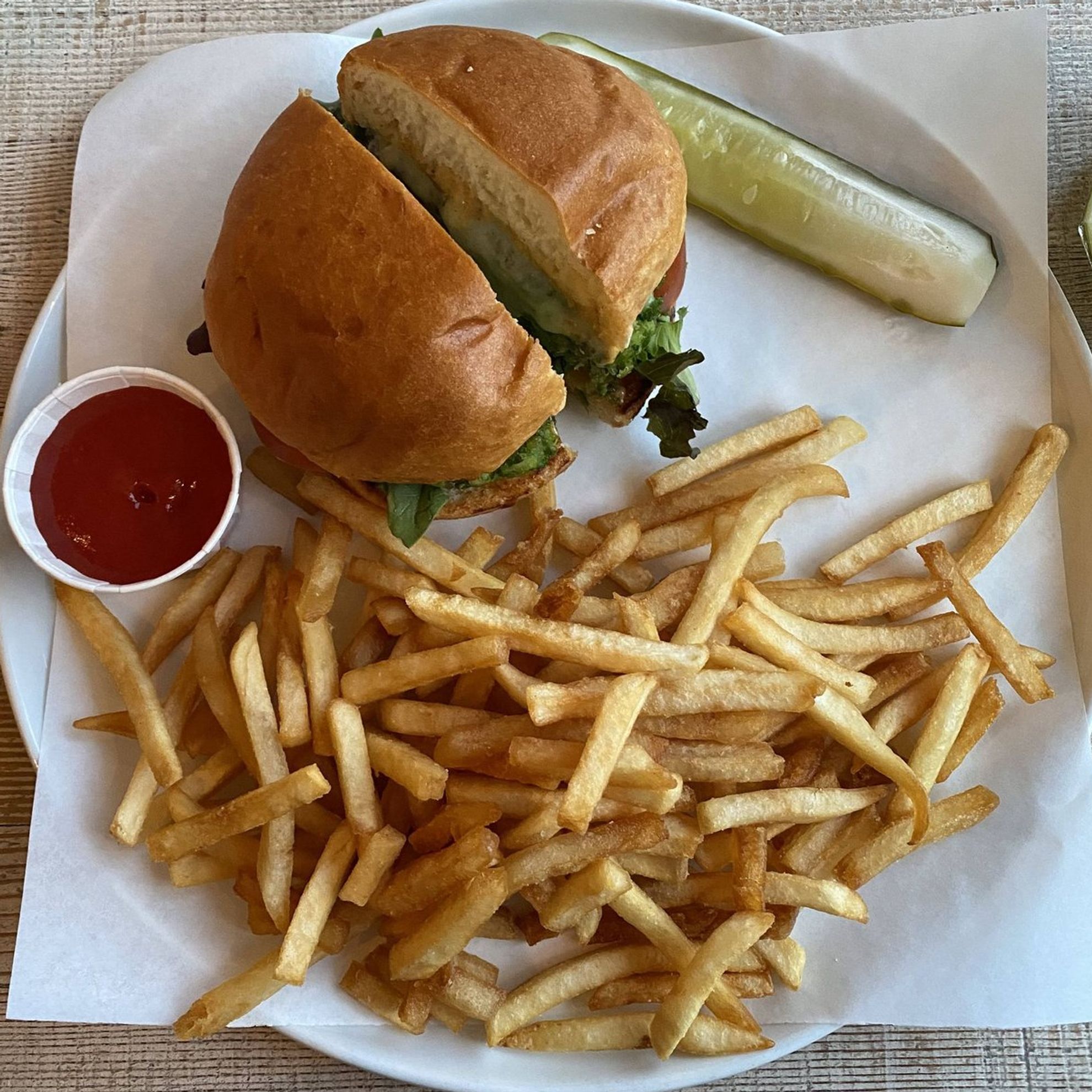 1 House made veggie burger