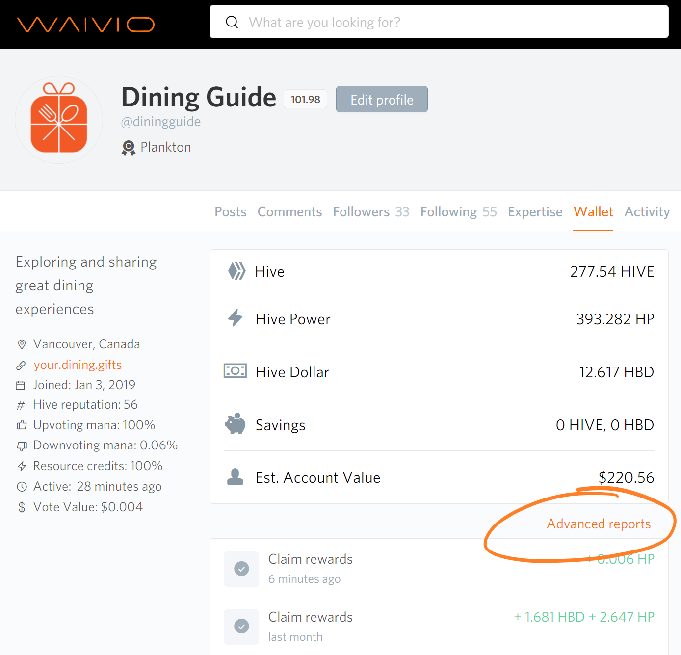 Have you tried reporting HIVE income on your taxes?