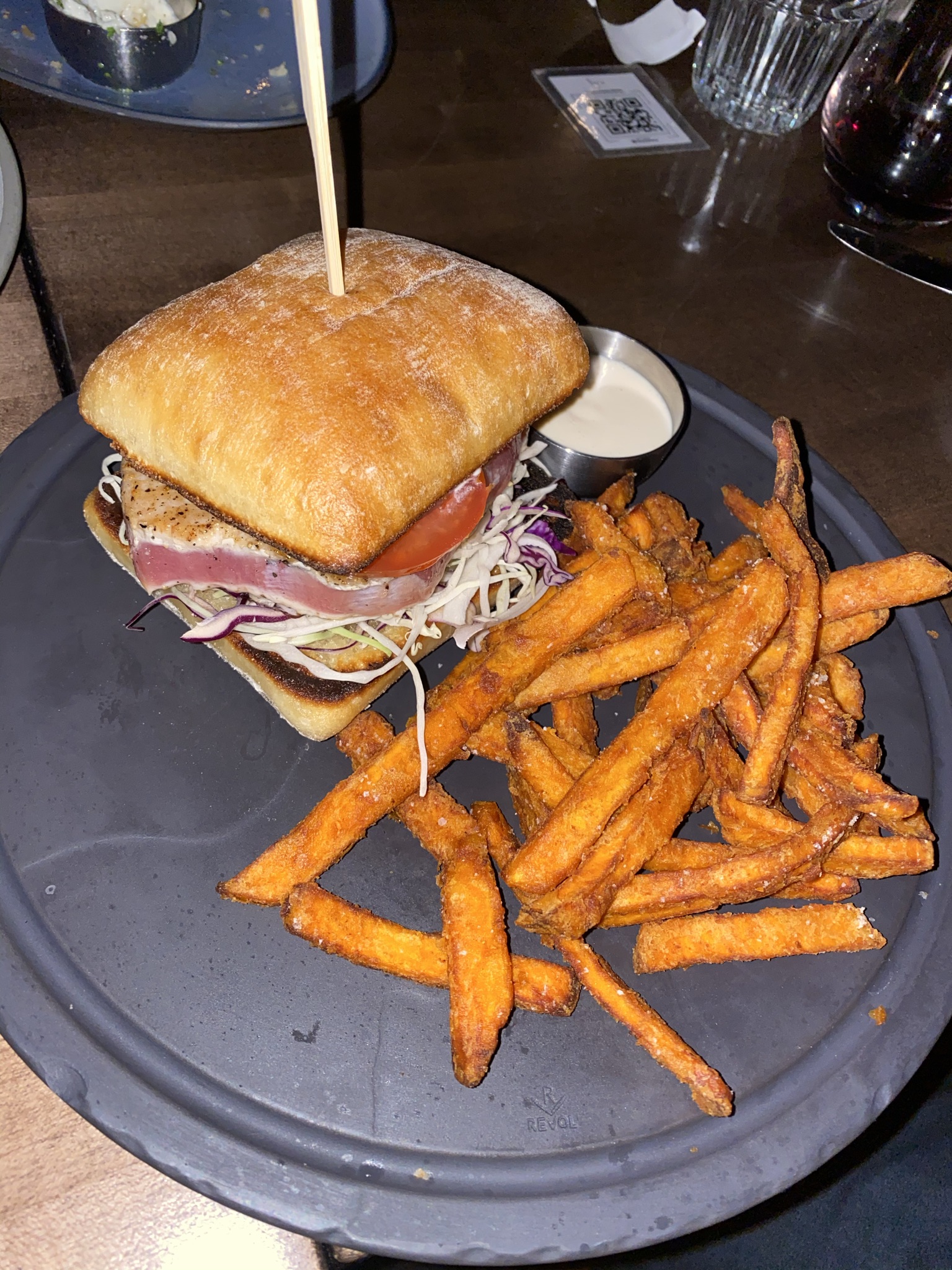 1 Tuna Steak Sandwich