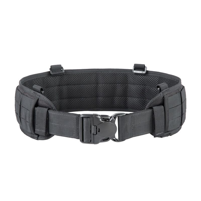 Stay prepared with your gear within arm’s reach. Tactical duty belts come with MOLLE compatibility for modular attachment of MOLLE pouches and tools, and this one has D-rings for rig attachment and compatibility with thigh holsters.