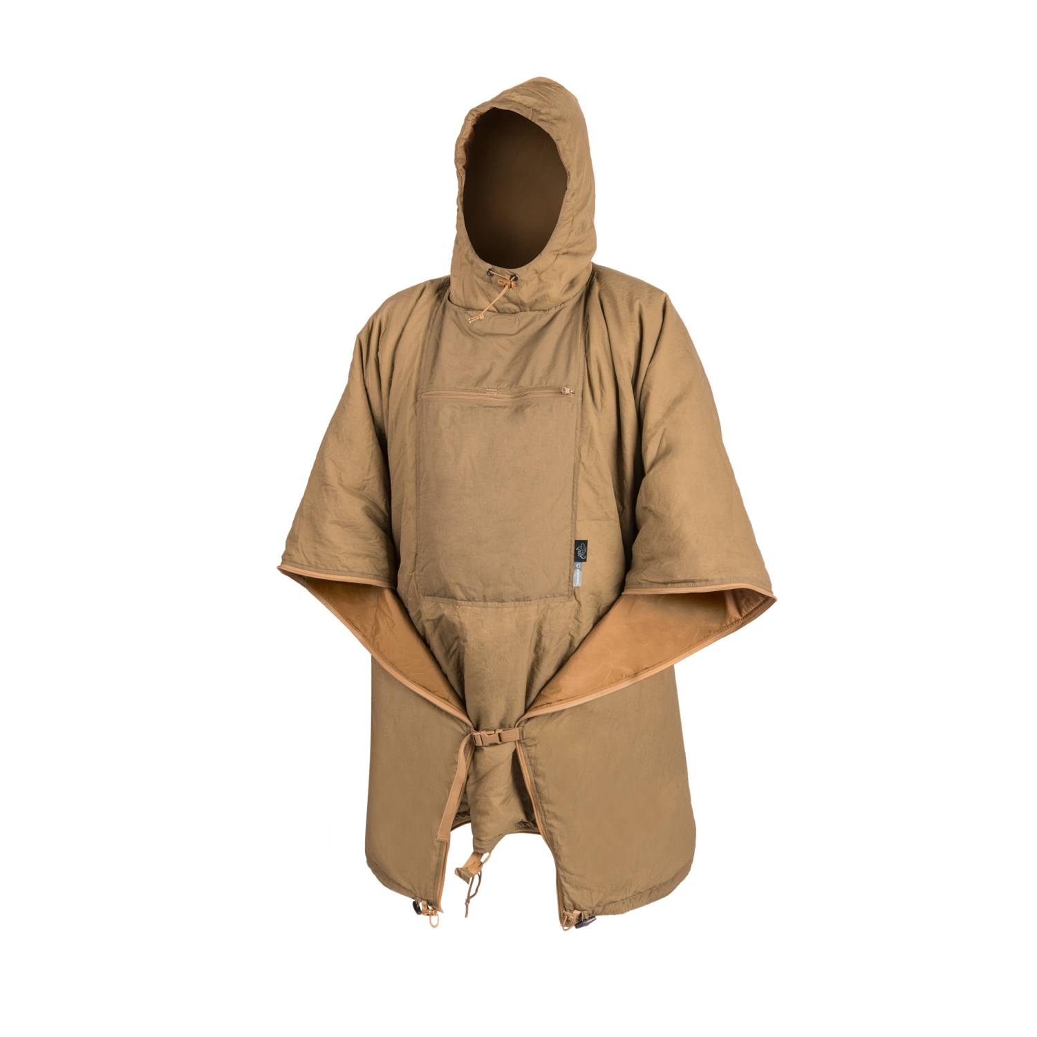 The Swagman Roll Poncho is a multi-functional tool, applicable wherever a warm cover is required. You can use it as a poncho liner, emergency sleeping bag, enhance your regular sleeping bag with it, wrap in it as if it was a blanket, line your hammock with it, or just wear as a stand-alone long warm coat.