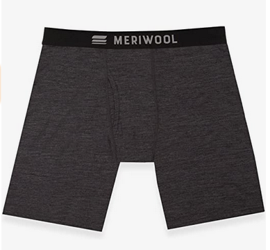 Meriwool Merino wool boxer briefs offer comfort and breathability from morning to night. Tagless and odor resistant, they’re ideal for a day at the office or a hike in the woods. 